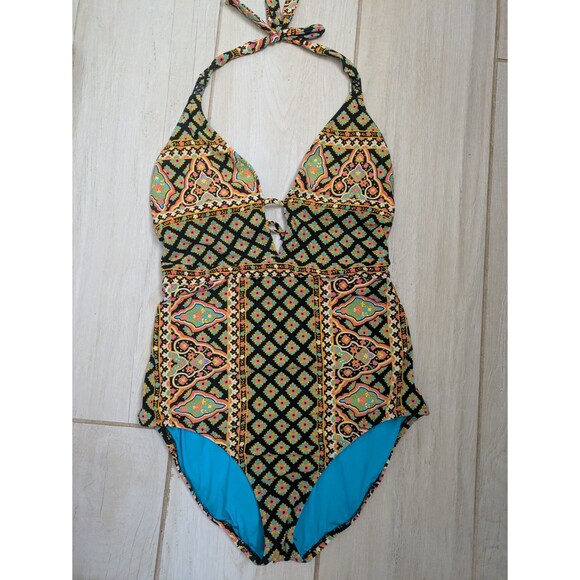 Nanette Lepore Medium Swim One Piece Goddess Swimsuit M Bathing Suit - Picture 7 of 7